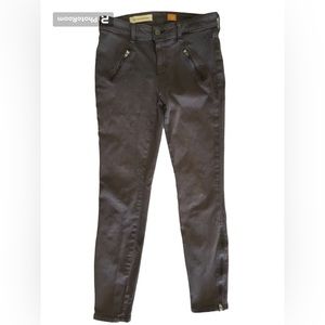 Pilcro and the Letterpress Anthropologie Women’s Serif Moto Zipper Jeans Size 28